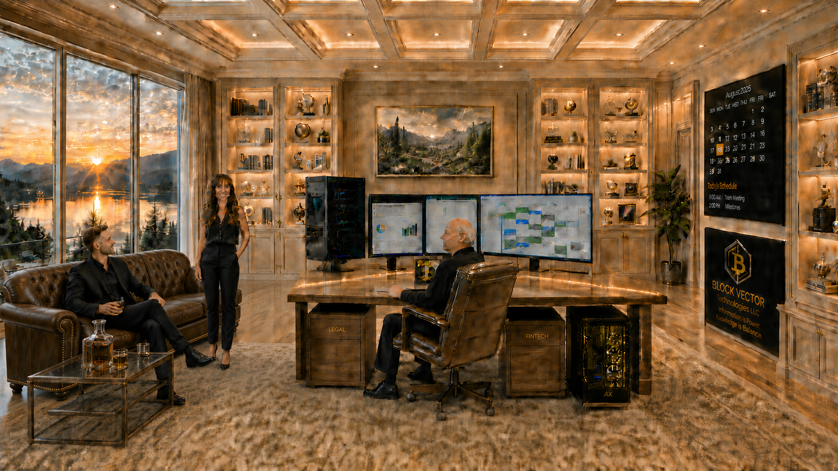 Cream Lakeside Executive Meeting Office vertical preview
