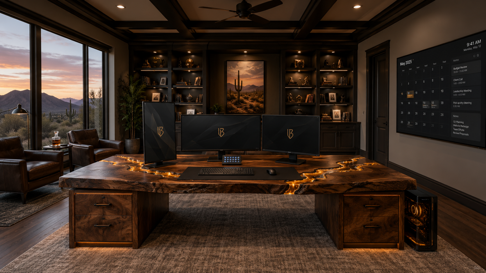 Desert River-Desk Executive Office vertical preview