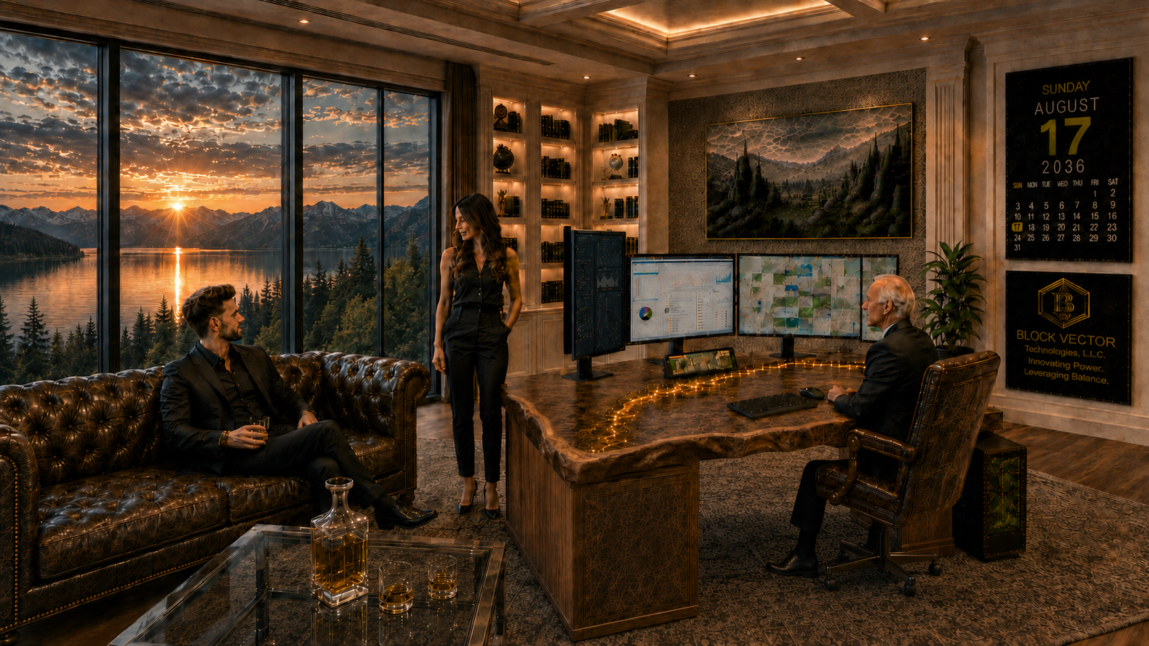 Light Lakeside Executive Meeting Office vertical preview